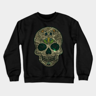 Day of the Dead Web Look Skull Halloween Design Crewneck Sweatshirt